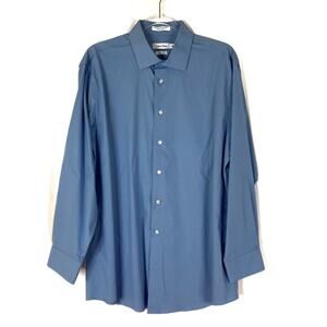 Calvin Klein | Slim Fit Blue Long Sleeve Dress Shirt Mens 17 32/33